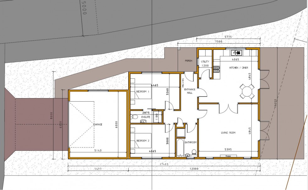 Floorplan for Erw Haf, Llanwrtyd Wells, Powys