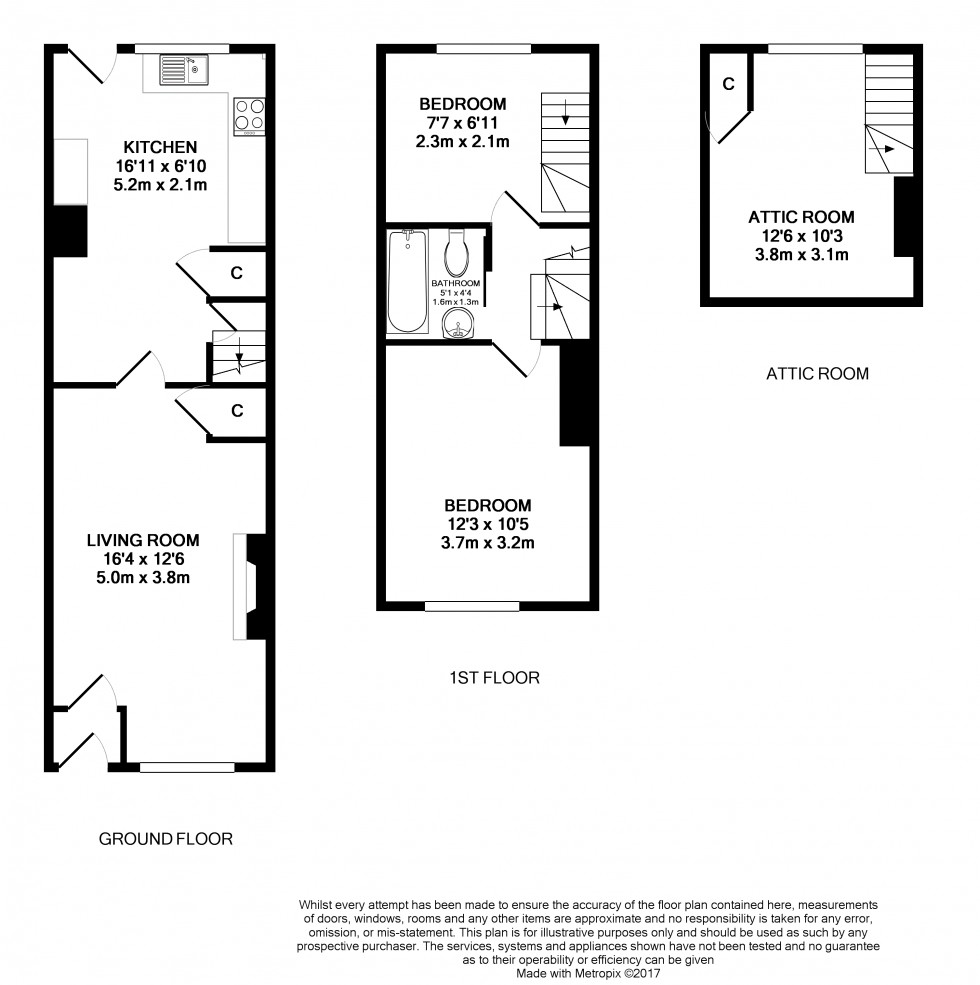 Floorplan for Newmarch Street, Brecon, Powys