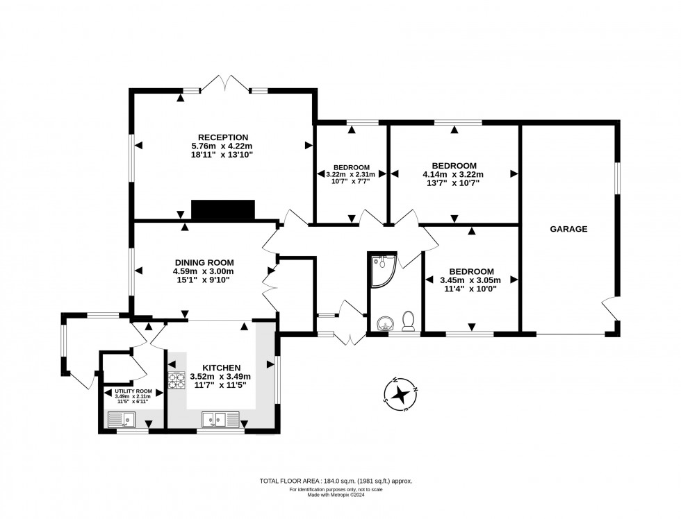 Floorplan for Cilmery, Builth Wells, Powys