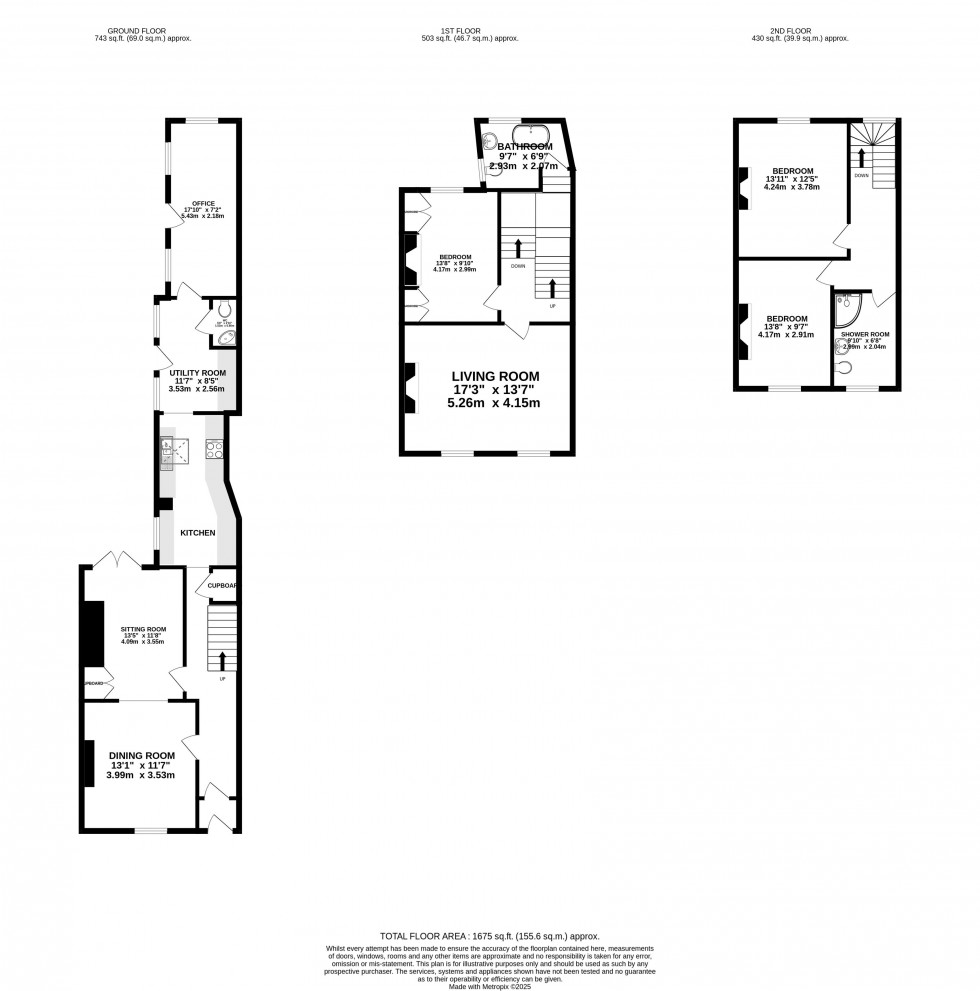 Floorplan for Bridge Street, Brecon, Powys
