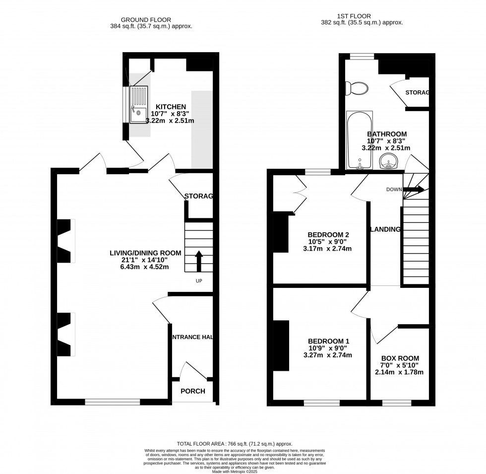 Floorplan for Union Road East, Abergavenny, Monmouthshire