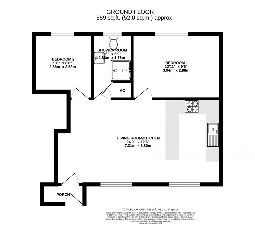 Floorplan for St Michaels Road, Abergavenny, Monmouthshire