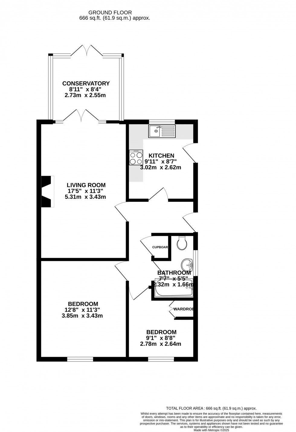 Floorplan for Pontwilym, Brecon, Powys