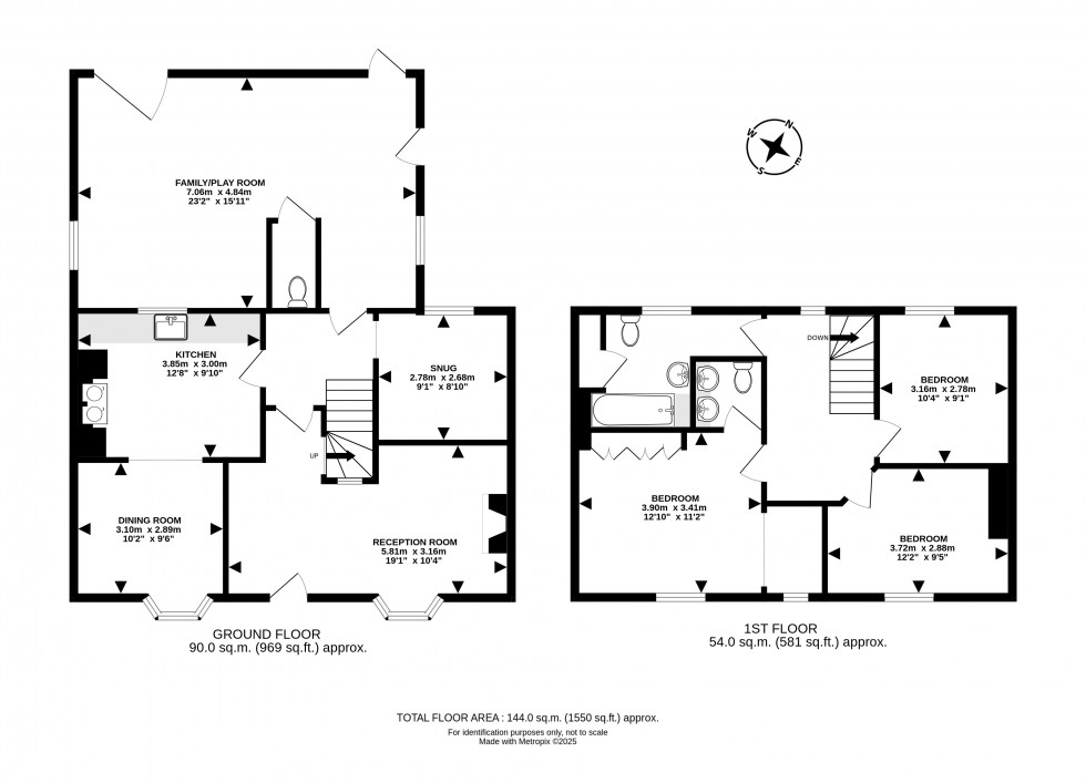 Floorplan for Llanbadarn Fynydd, Llandrindod Wells, Powys