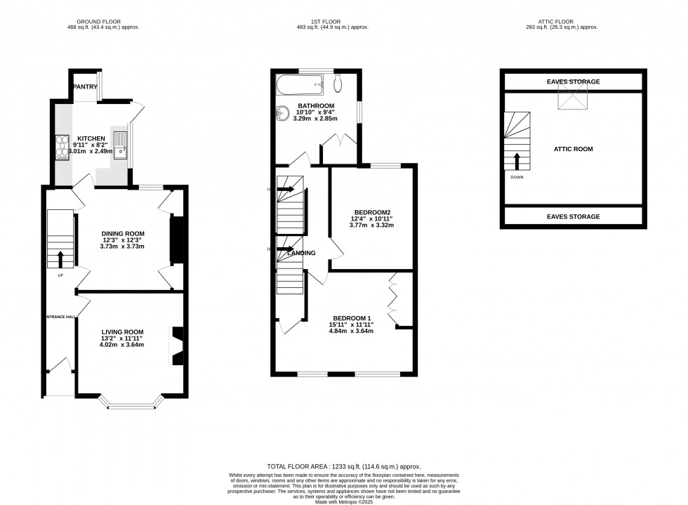 Floorplan for Talyllyn, Brecon, Powys