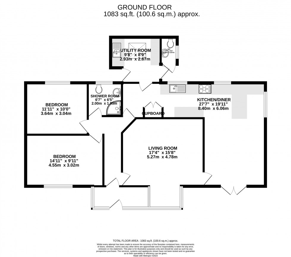 Floorplan for Bwlch, Brecon, Powys