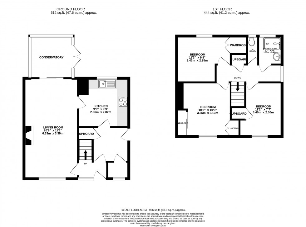 Floorplan for Llanspyddid, Brecon, Powys