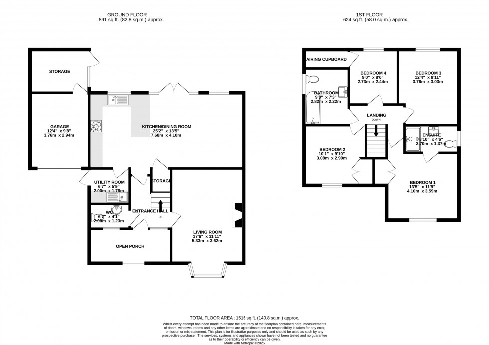 Floorplan for Longtown, Hereford