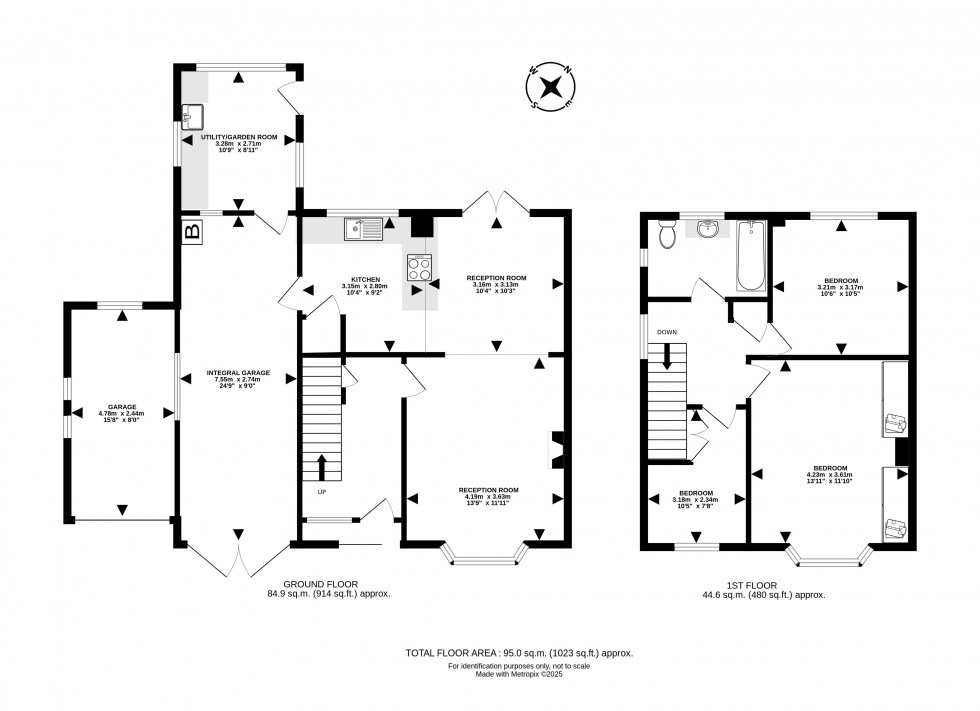 Floorplan for Grosvenor Close, Llandrindod Wells, Powys