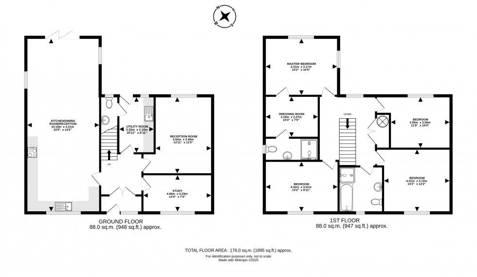Floorplan for Cilmery, Builth Wells, Powys