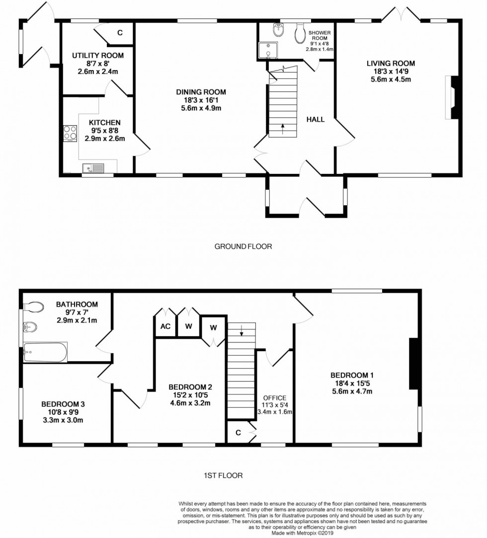 Floorplan for Llanfilo, Brecon, Powys