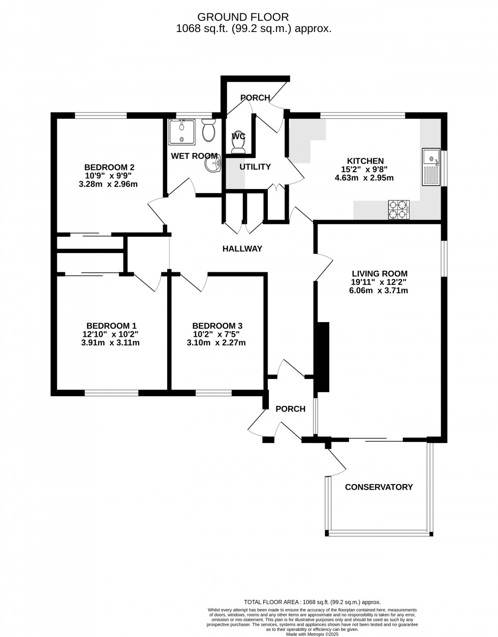 Floorplan for Bronllys, Brecon, Powys