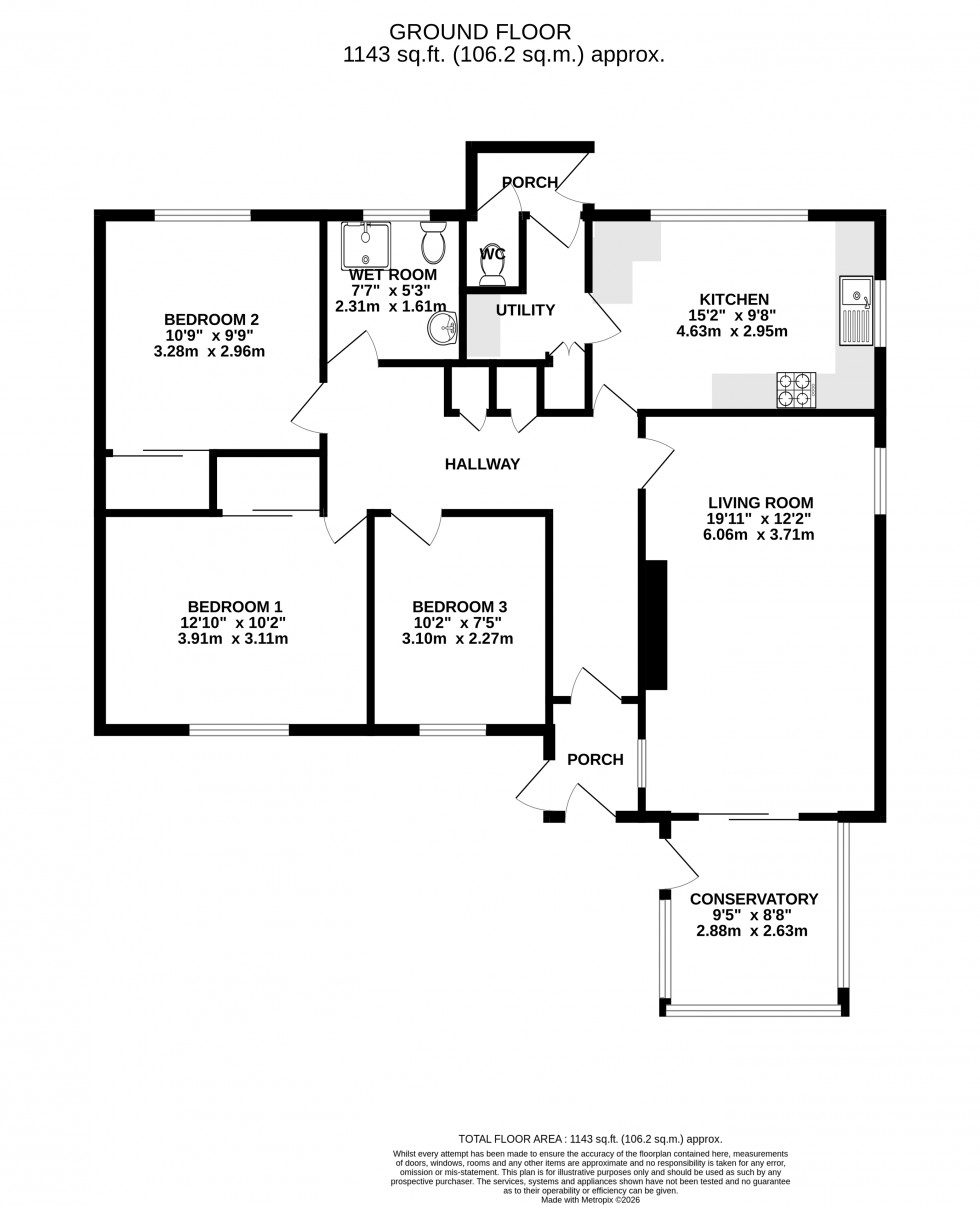 Floorplan for Bronllys, Brecon, Powys