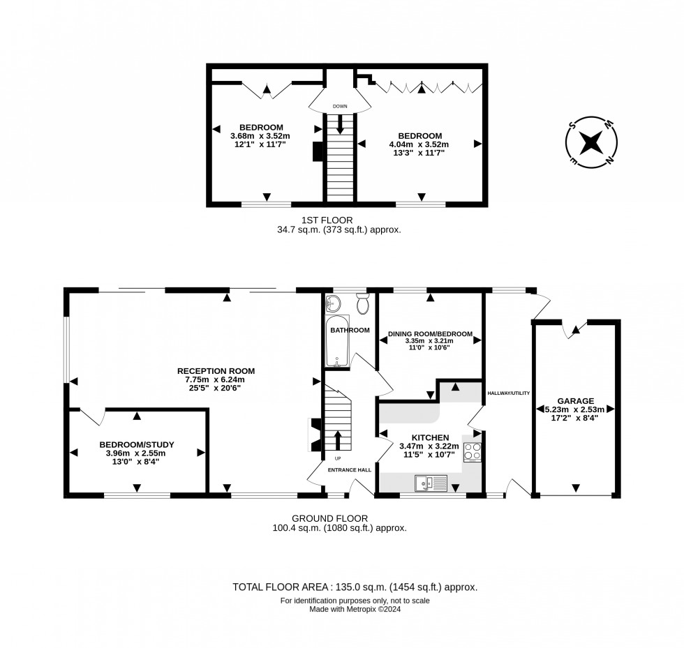 Floorplan for Rock Park Close, Llandrindod Wells, Powys