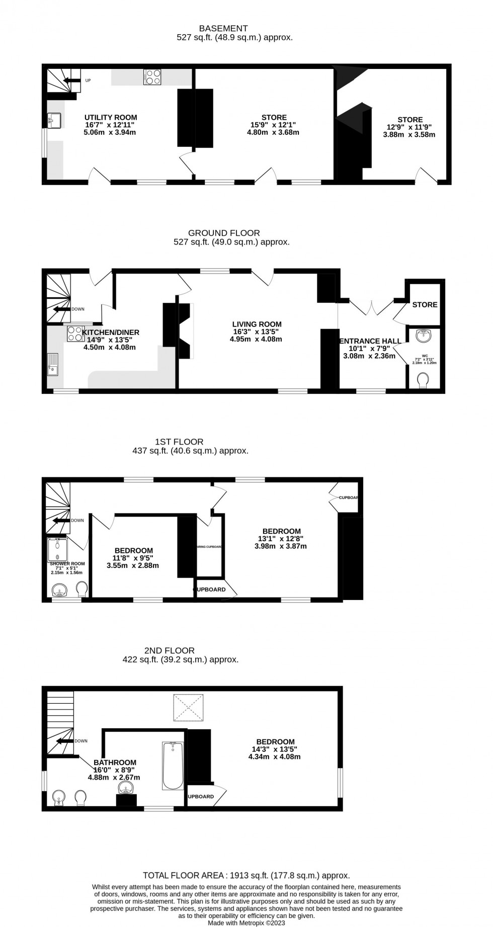 Floorplan for Talybont-on-Usk, Brecon, Powys