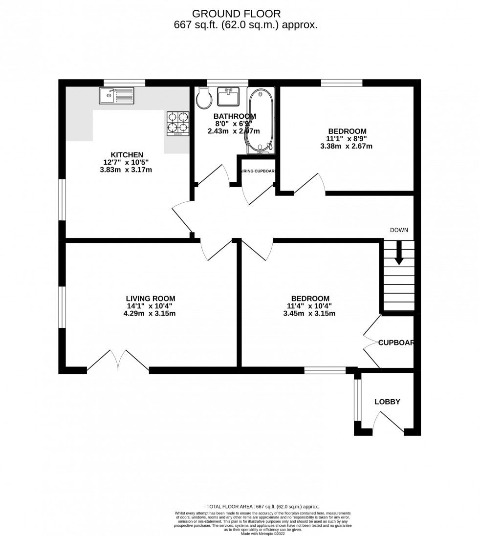 Floorplan for Brecon, Powys