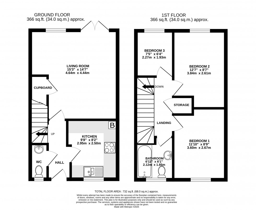 Floorplan for Clydach, Abergavenny, Monmouthshire