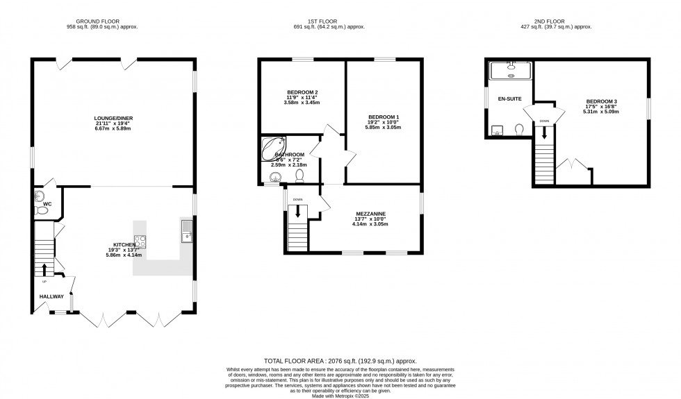 Floorplan for Cathedine, Brecon, Powys