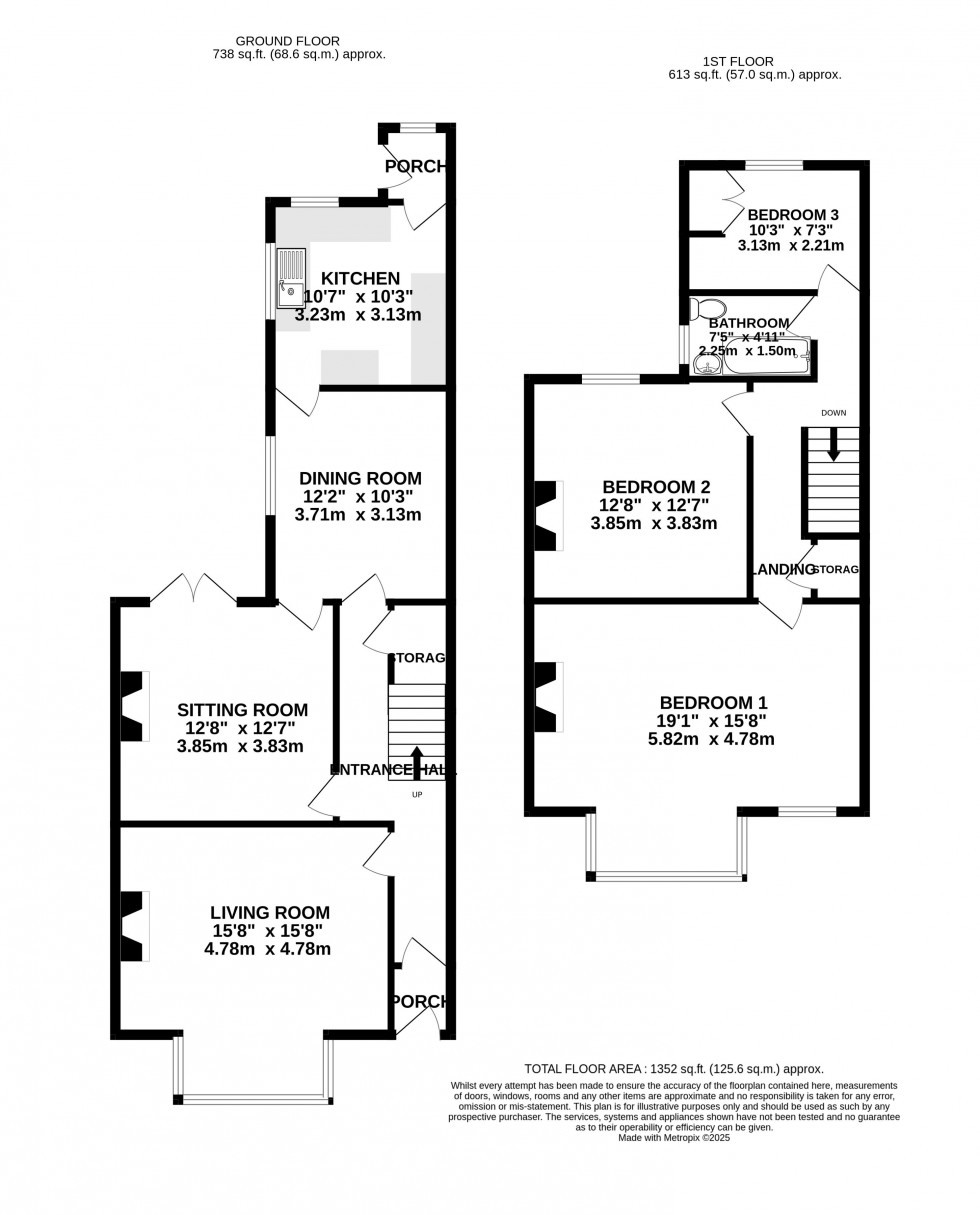 Floorplan for Brynmawr, Ebbw Vale, Blaenau Gwent