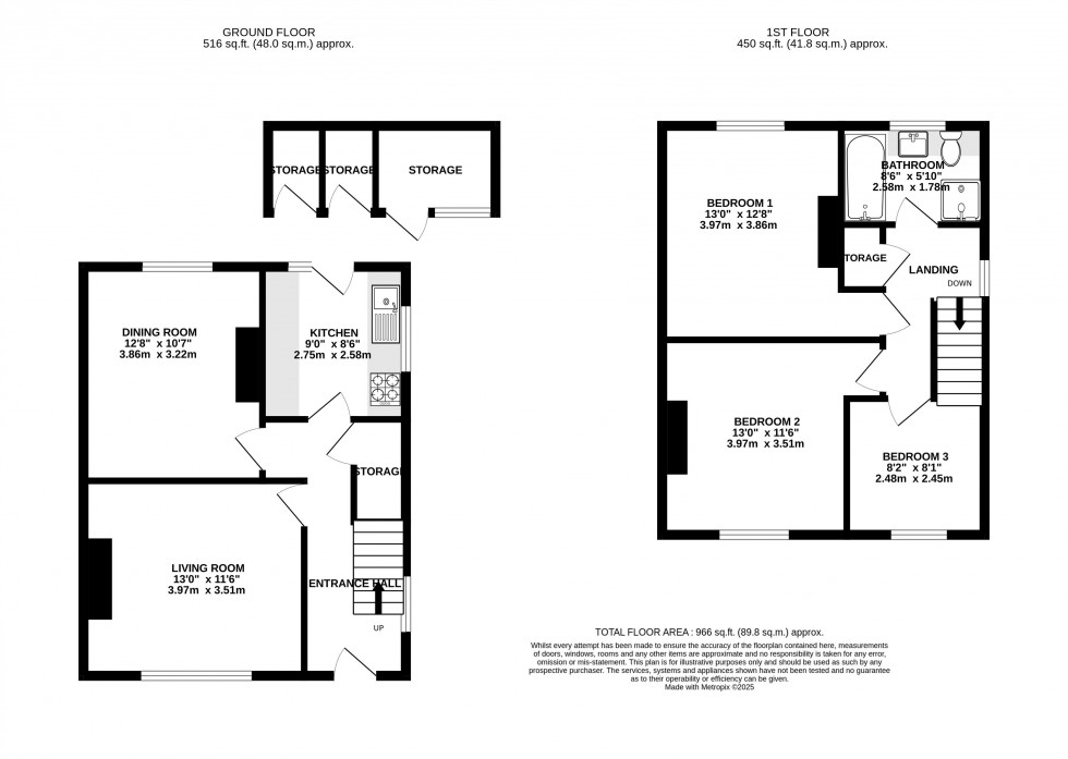 Floorplan for Park Close, Abergavenny, Monmouthshire