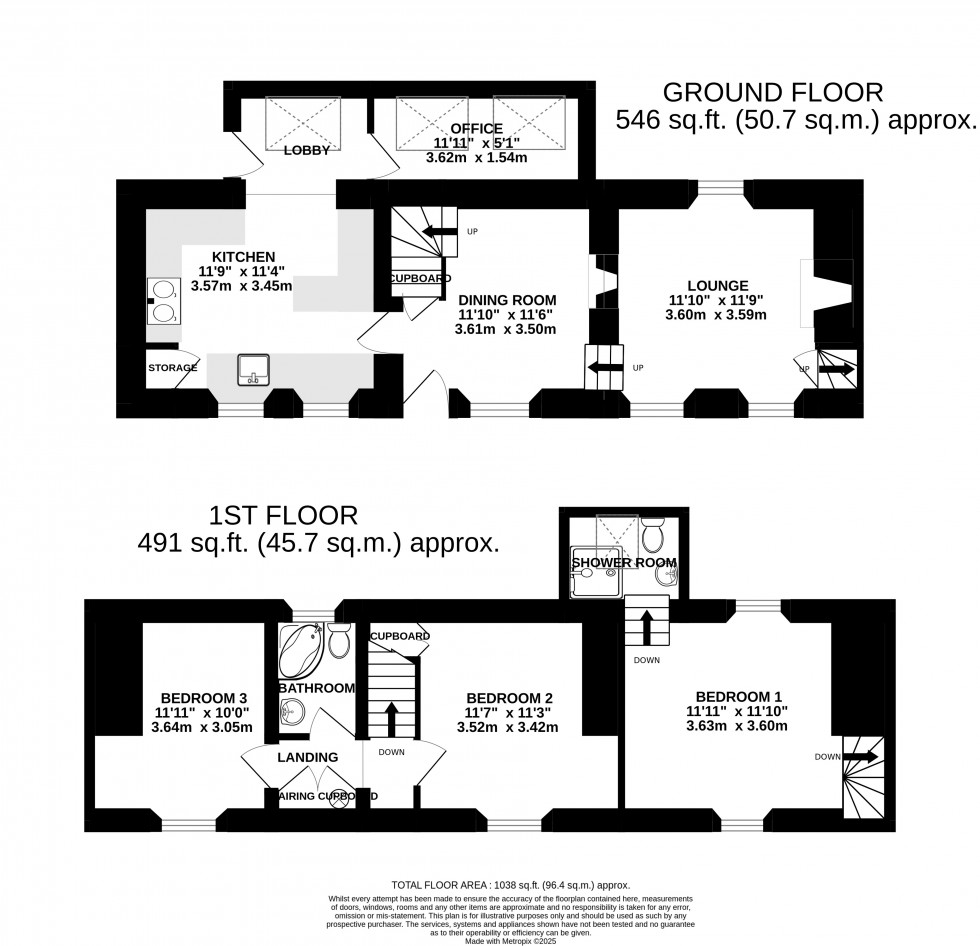Floorplan for Clydach, Abergavenny, Monmouthshire