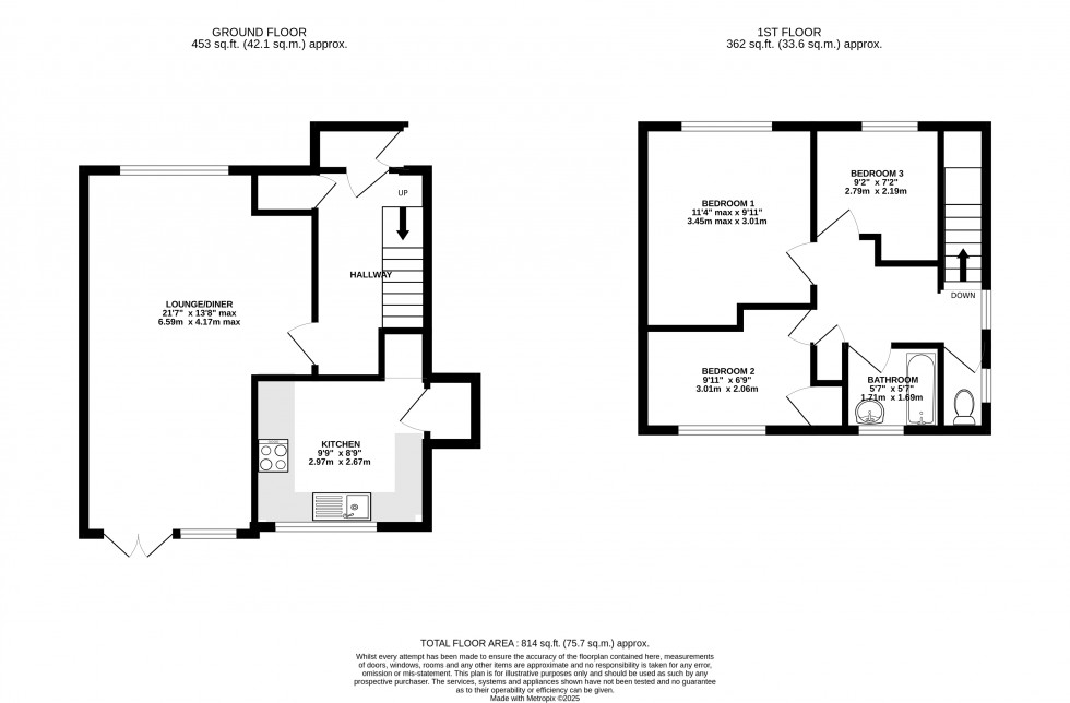 Floorplan for Pendre Gardens, Brecon, Powys