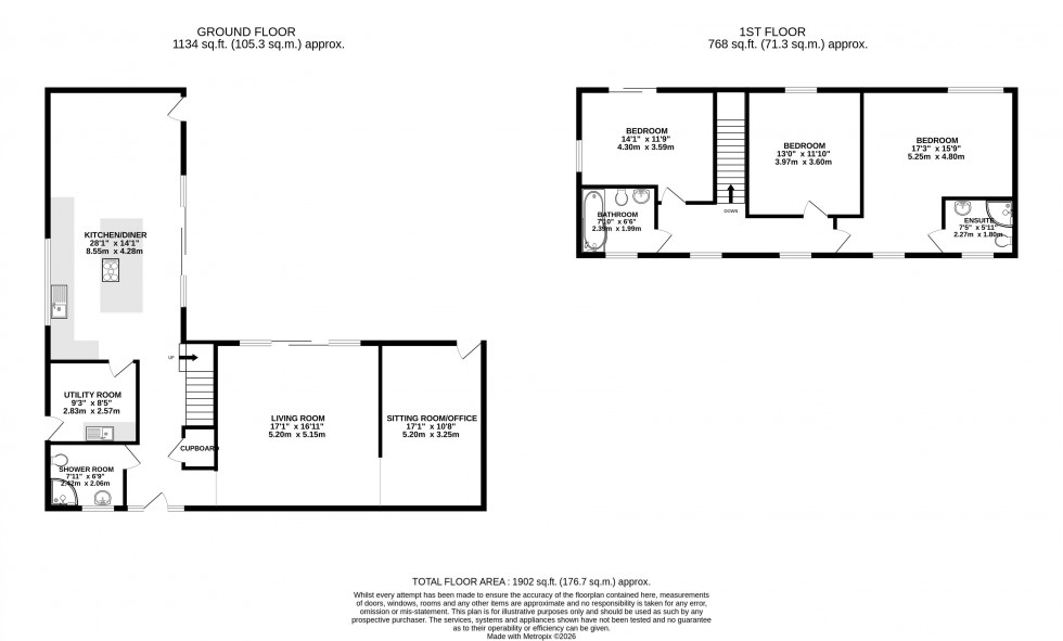 Floorplan for Bronllys, Brecon, Powys