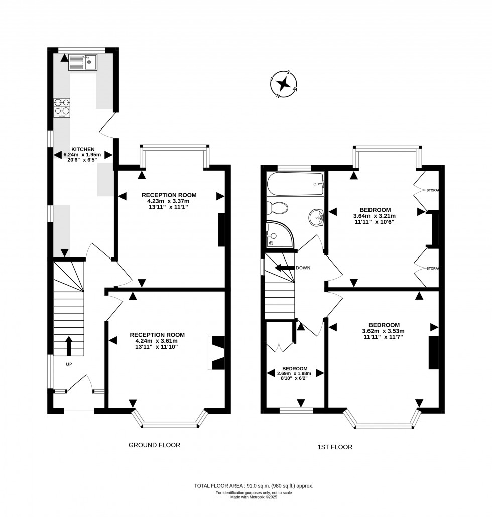 Floorplan for Hay Road, Builth Wells, Powys