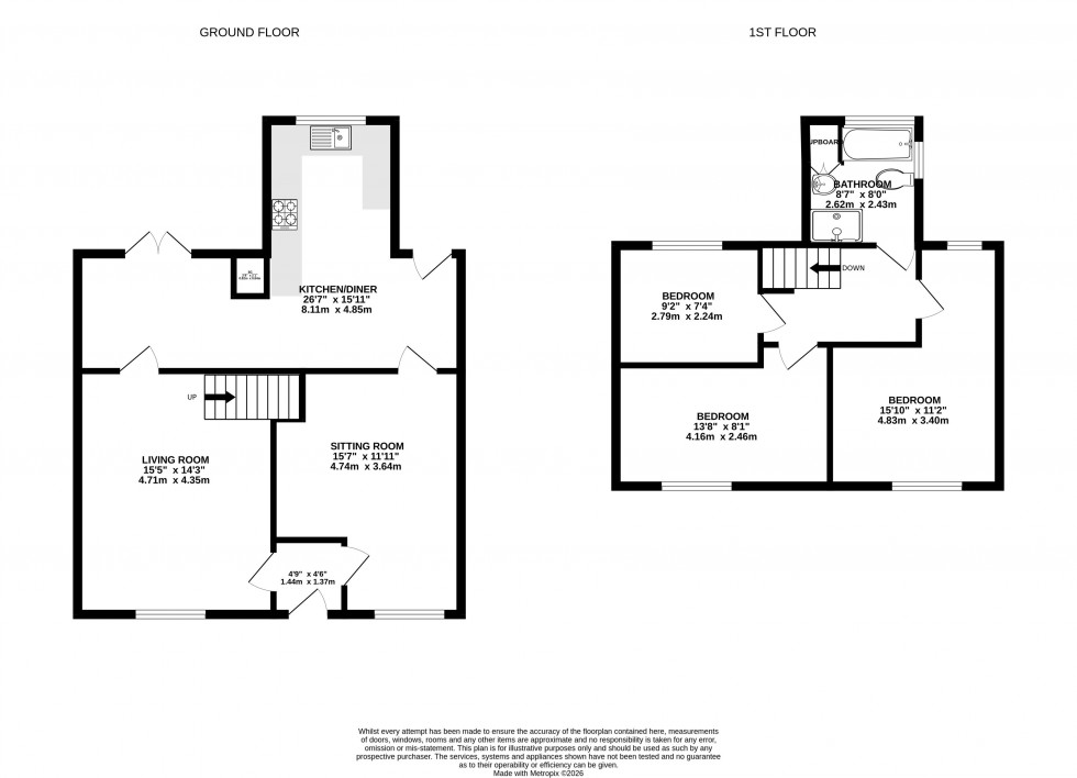 Floorplan for Newgate Street, Brecon, Powys