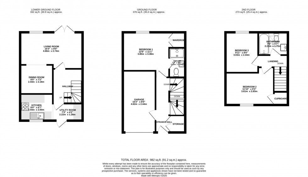 Floorplan for Gilwern, Abergavenny, Monmouthshire