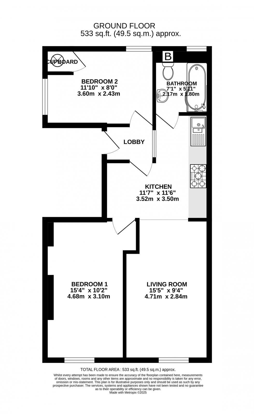 Floorplan for High Street, Crickhowell, Powys