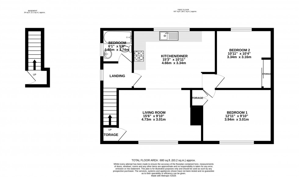 Floorplan for Llanfoist, Abergavenny, Monmouthshire