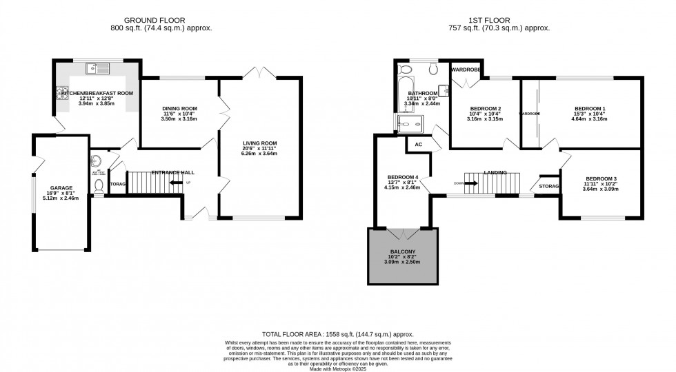 Floorplan for Gilwern, Abergavenny, Monmouthshire