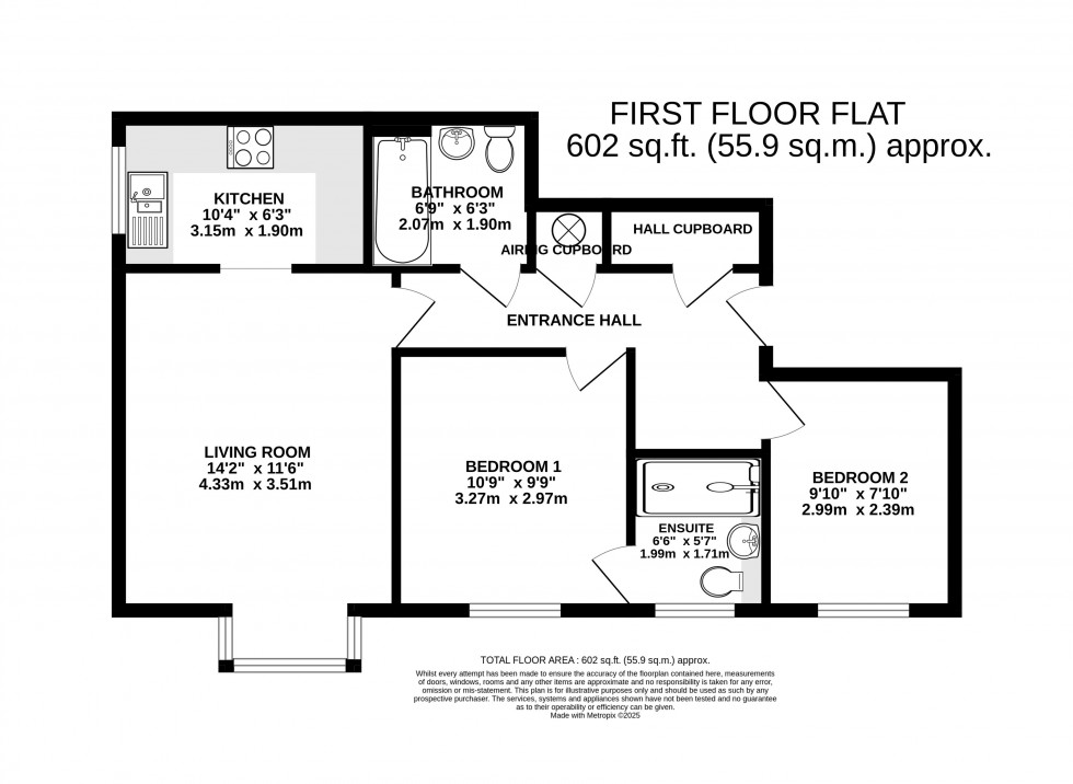 Floorplan for Priory Gardens, Abergavenny, Monmouthshire