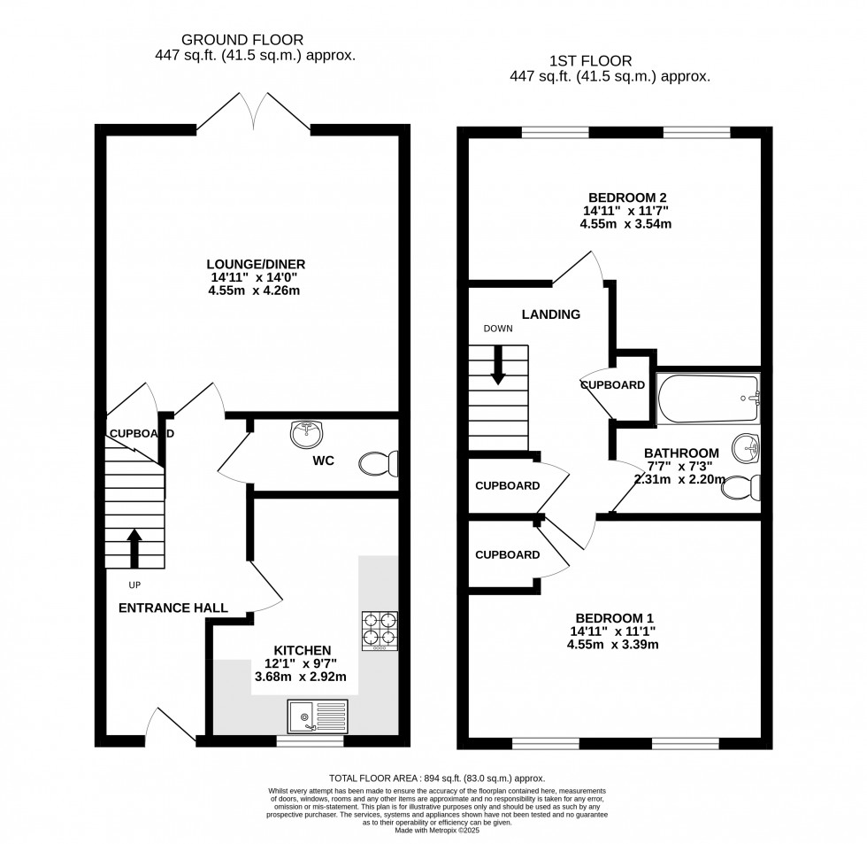 Floorplan for The Green, Crickhowell, Powys