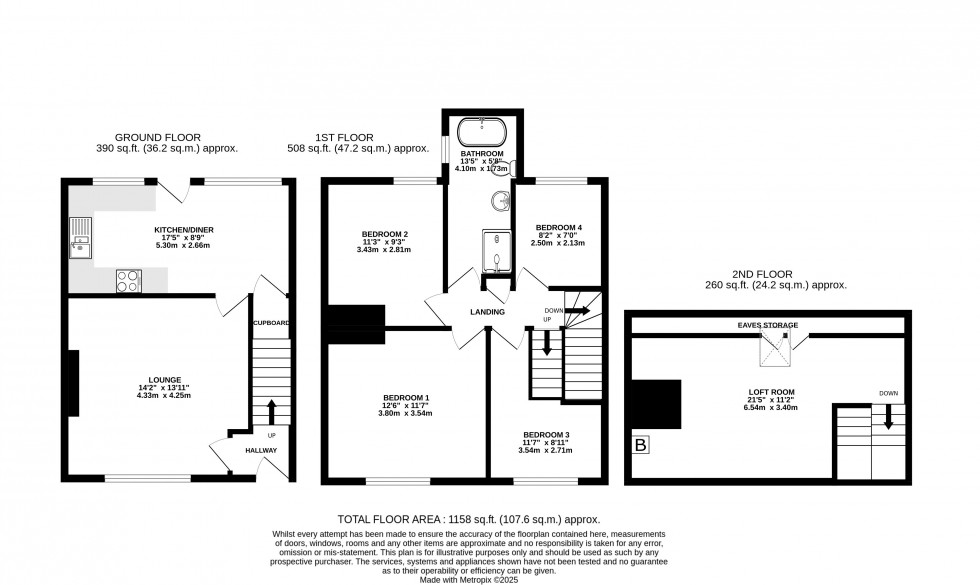 Floorplan for Llanfoist, Abergavenny, Monmouthshire