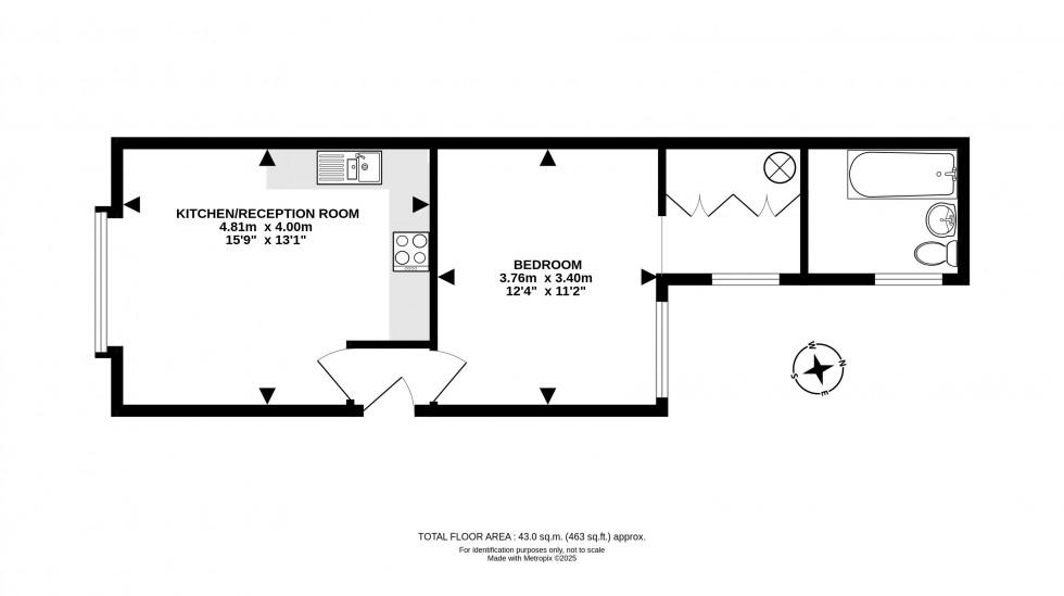 Floorplan for Irfon Terrace, Llanwrtyd Wells, Powys