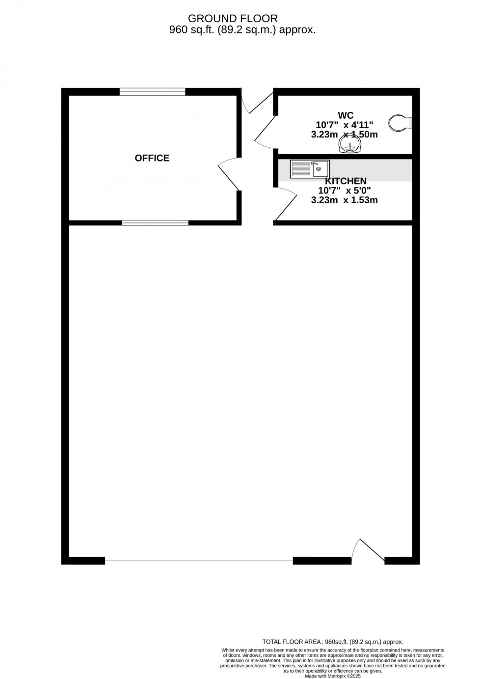 Floorplan for Ffrwdgrech Industrial Estate, Brecon, Powys