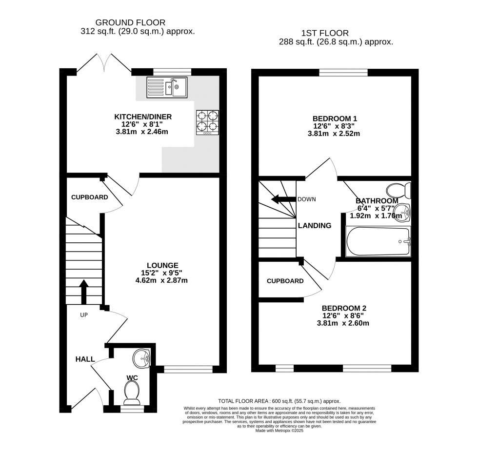 Floorplan for Llantilio Pertholey, Abergavenny, Monmouthshire