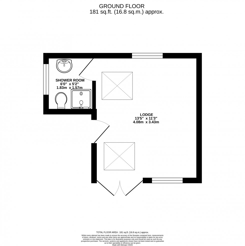 Floorplan for Sunnybank, Brecon, Powys