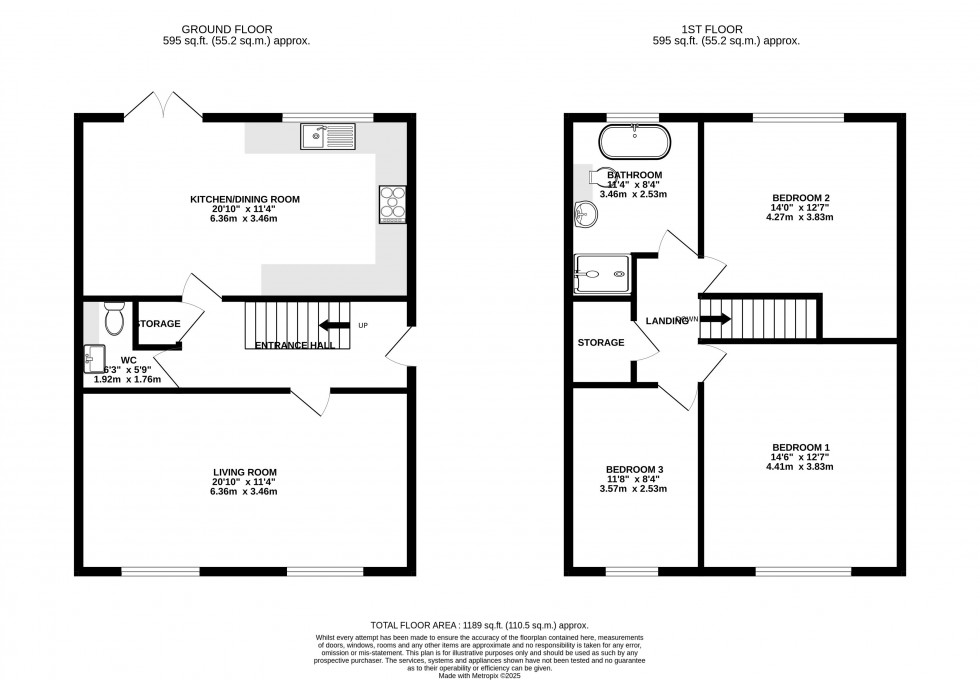 Floorplan for Cwmbeth Close, Crickhowell, Powys