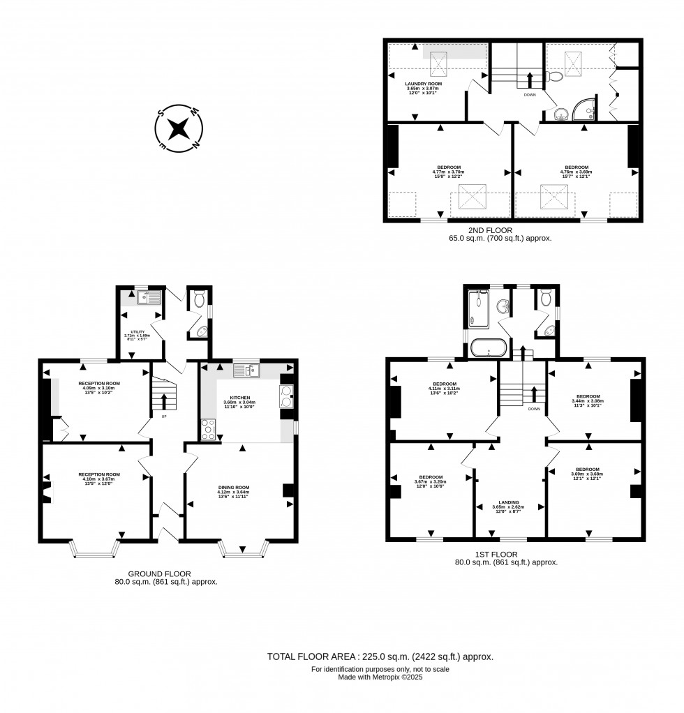 Floorplan for Golf Links Road, Builth Wells, Powys
