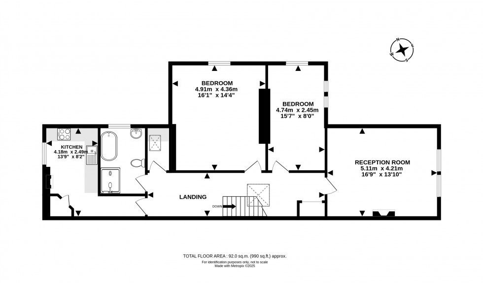 Floorplan for Temple Avenue, Llandrindod Wells, Powys