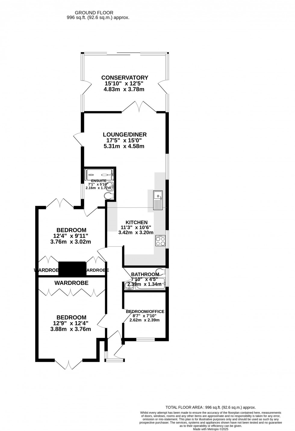 Floorplan for Sennybridge, Brecon, Powys
