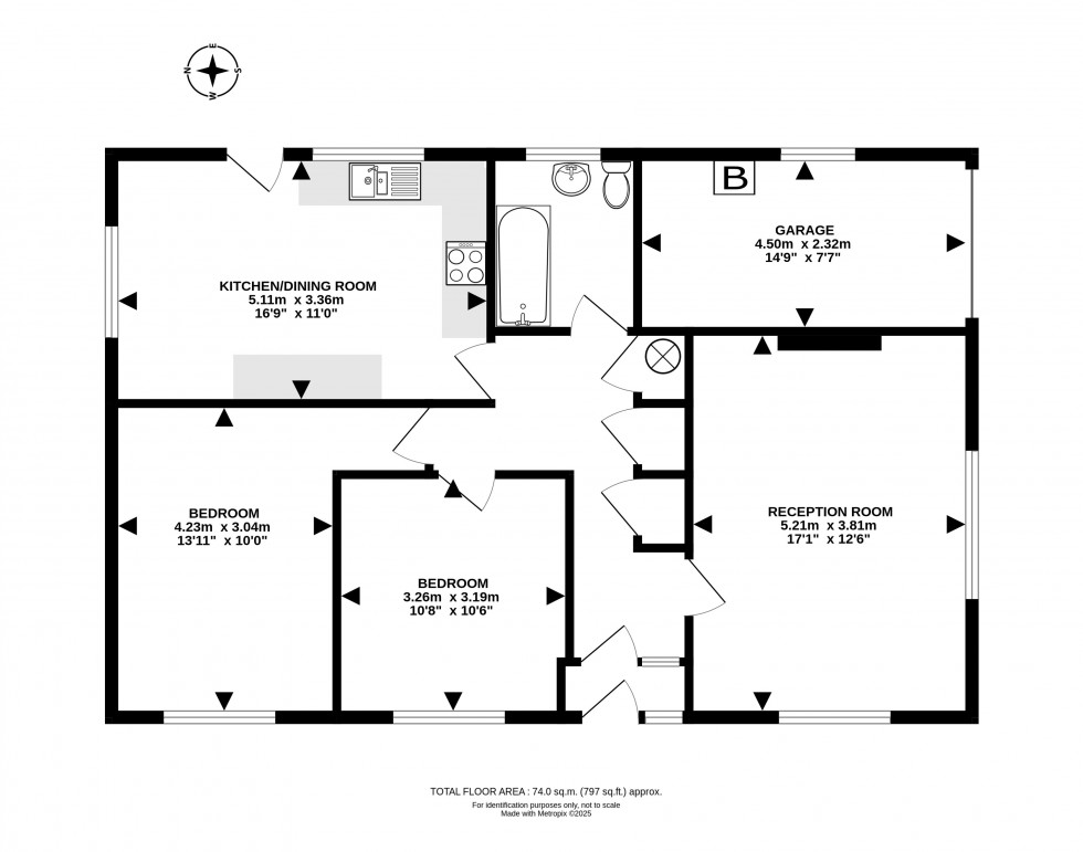 Floorplan for Brecon Road, Builth Wells, Powys