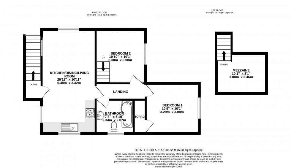 Floorplan for Llanddewi Skirrid, Abergavenny, Monmouthshire
