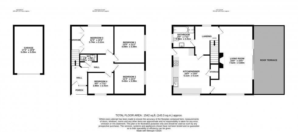Floorplan for Bwlch, Brecon, Powys