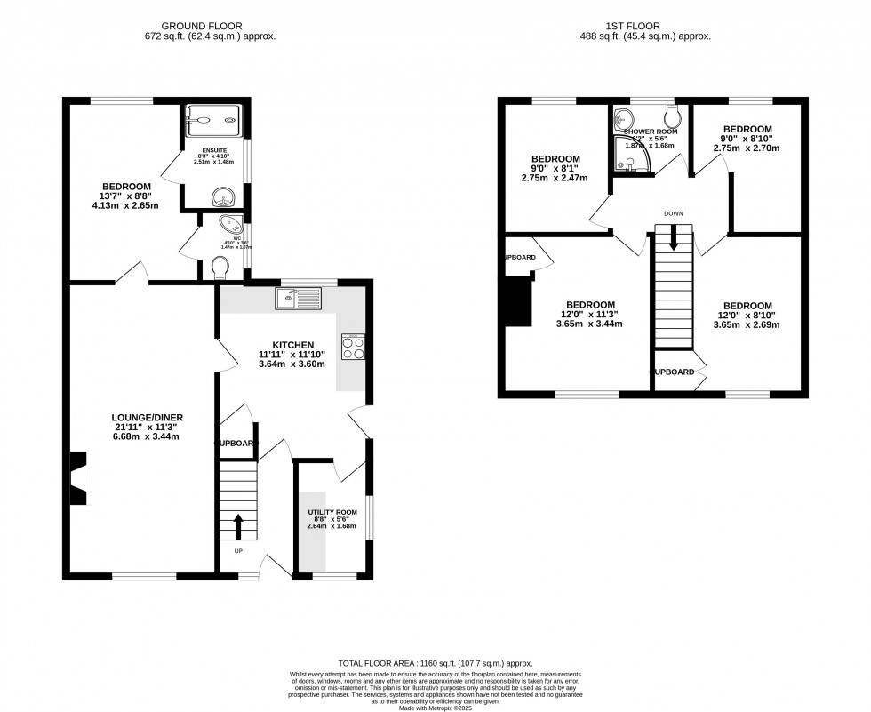 Floorplan for Talgarth, Brecon, Powys