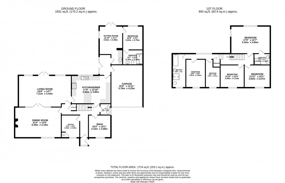Floorplan for Trefecca, Brecon, Powys