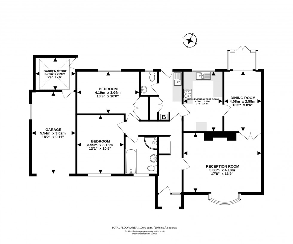 Floorplan for Parc Yr Irfon, Builth Wells, Powys